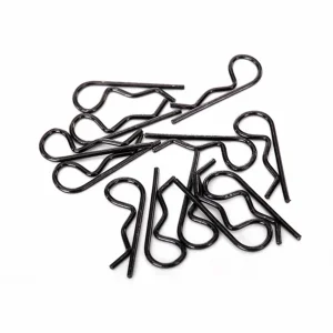 Traxxas Body clips black (12) (standard size)