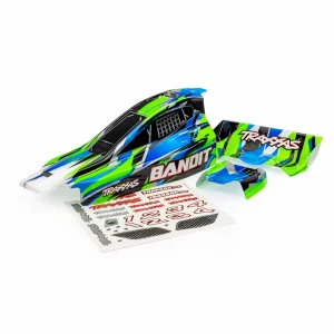 Traxxas Body, Bandit (also fits Bandit VXL), green/ wing (painted, decals applied)