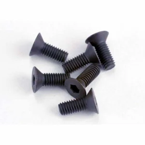 Screws - 3x8mm countersunk machine (6) (hex drive)