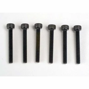 Traxxas Header screws 3x23mm cap hex screws (6)