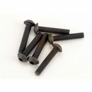 Traxxas Screws 3x15mm button-head machine (hex drive) (6)