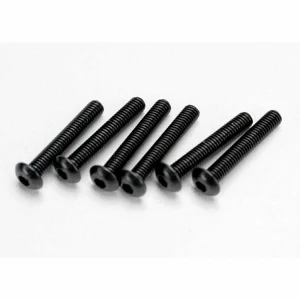 Traxxas Screws 3x18mm button-head machine (hex drive) (6)