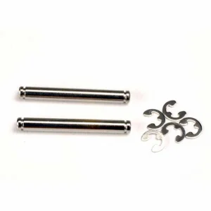 Traxxas Suspension pins 26mm (kingpins) (2)/ E-clips (4) ** CLEARANCE **