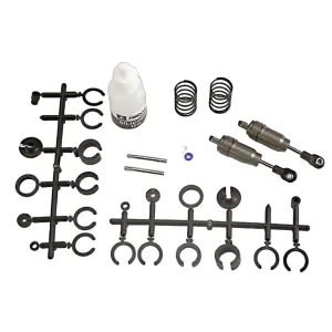 Traxxas Big Bore Shocks (short) (hard-anodized PTFE-coated T6 Aluminium) (assembled with TiN shafts w/ springs)(f/r)(2) (Note: Assembled with 32mm shafts 29mm shafts included)