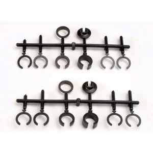 Traxxas Spring retainers upper lower (2)/ spring pre-load spacers: 1mm (4)/ 1.5mm (2)/ 2mm (2)/ 4mm (2)/ 8mm (2) (Big Bore Shocks)