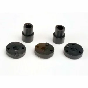 Traxxas Piston head set (2-hole (2)/ 3-hole (2)/ Shock mounting bushings washers (2) (Big Bore Shocks)