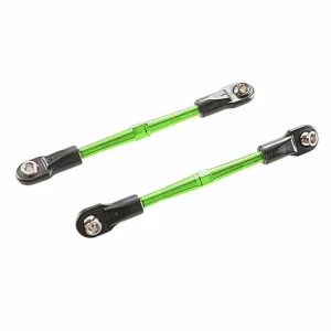 Traxxas Turnbuckles, aluminium (green-anodised), toe links, 59mm (2) (assembled with  rod ends + hollow balls) (requires 5mm aluminium wrench 5477)