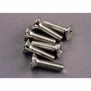 Traxxas Screws 4x15mm countersunk machine (6)