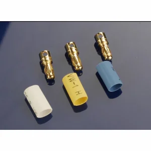 Traxxas Bullet connectors male 3.5mm (3) / heat shrink