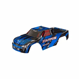 Traxxas Body, Stampede (also fits Stampede VXL), blue (painted, decals applied) (assembled with front + rear body mounts for clipless mounting)