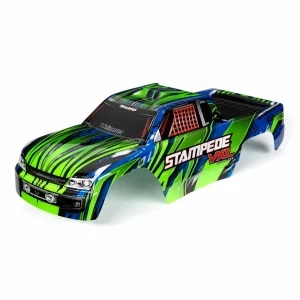 Traxxas Body, Stampede VXL, green + blue (painted, decals applied)