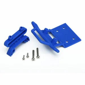 Traxxas Bumper front / bumper mount front / 4x23mm RM (2)/ 3x10mm RST (2) (blue)