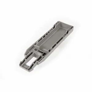Traxxas Main chassis (grey) (164mm long battery compartment) (fits both flat and hump style battery packs)