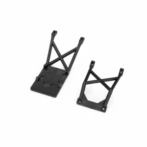 Traxxas Skid plates, front + rear (black)