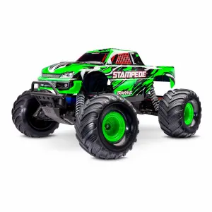 Traxxas Stampede HD 1:10 2WD RTR Monster Truck, GreenX ( TQ 2-ch, XL-5, Titan 550, 7-Cell NiMH, 4A USB-C Charger)