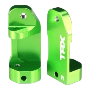 Traxxas Caster blocks 30-degree green-anodized 6061-T6 Aluminium (left right)