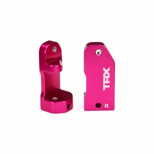 Traxxas Caster blocks 30-degree pink-anodized 6061-T6 Aluminium (left right)