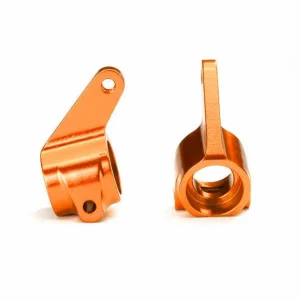 Traxxas Steering blocks, Rustler/Stampede/Bandit (2), 6061-T6 aluminium (orange-anodised)/ 5x11mm ball bearings (4) ** CLEARANCE **