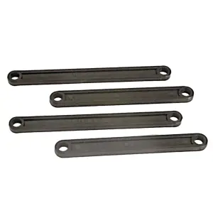 Traxxas Camber link set (plastic/ non-adjustable) (front rear) (black)