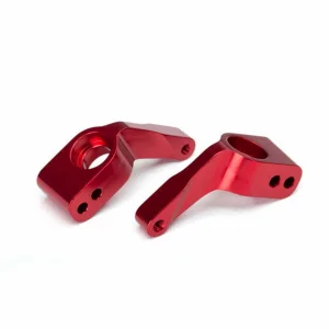 Traxxas Aluminium Stub Axle Carriers red-anodized