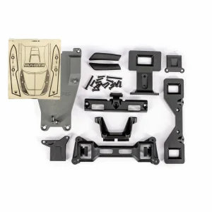 Traxxas Body conversion kit, Rustler (includes front + rear body mounts, latches, hardware) (for clipless mounting)