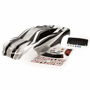 Traxxas Body, Rustler, ProGraphix (graphics are printed, requires paint + final color application)/ wing/ decal sheet