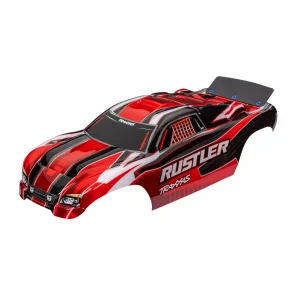 Traxxas Electric Rustler 2WD Bodyshell - Pre Painted Red