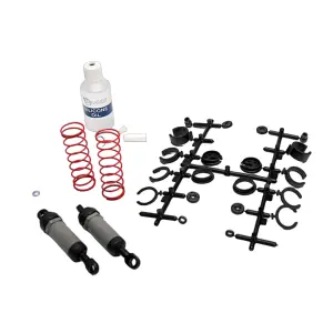 Traxxas Ultra Shocks (grey) (long) (complete w/ spring pre-load spacers springs) (2)