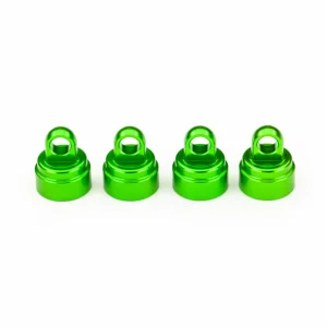 Traxxas Green-anodized Aluminium Shock caps (4) (fits all Ultra Shocks)