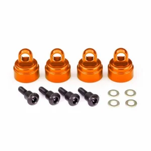 Traxxas Shock caps, aluminium (orange-anodised) (4) (fits all Ultra Shocks)