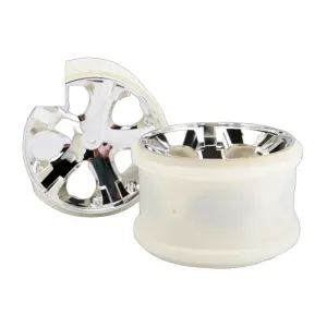 Traxxas All-Star 2.8 Wheels (chrome) (electric rear)