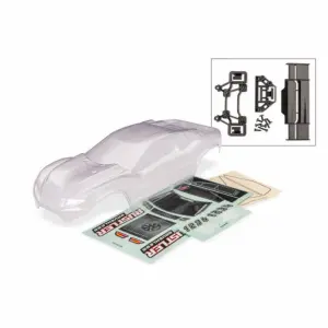 Traxxas Rustler 2WD Body, Clear