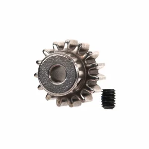 Traxxas Gear, 15-T pinion (32-pitch) (fits 3mm shaft)/ set screw