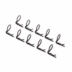 Traxxas Body clip (mounting clip) angled 90-degrees (black) (10)