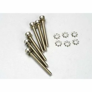 Traxxas Screws 3x28mm cap-head machine (hex drive) (6)/ 3x6mm ELW (6)
