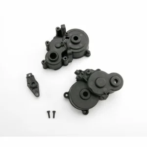 Traxxas Gearbox halves (front rear)/ shift detent ball/ spring/ 4mm GS/ shift shaft seal glued/ 2.5x8mm CS (2)