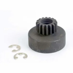 Traxxas Clutch bell (16-tooth)/5x8x0.5mm fiber washer (2)/ 5mm E-clip (requires 2728 - ball bearings 5x8x2.5mm (2)