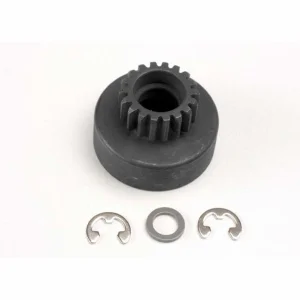Traxxas Clutch bell (18-tooth)/ 5x8x0.5mm fiber washer (2)/ 5mm E-clip (requires 4609 - ball bearings 5x10x4mm (2)