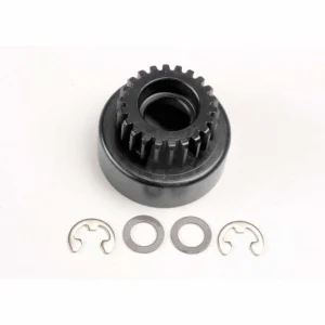 Traxxas Clutch bell (22-tooth)/ 5x8x0.5mm fiber washer (2)/ 5mm E-clip (requires 4611-ball bearings 5x11x4mm (2)