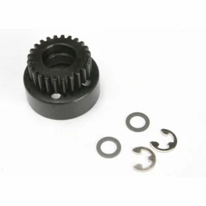 Traxxas Clutch bell (24-tooth)/ 5x8x0.5mm fiber washer (2)/ 5mm E-clip (requires 4611-ball bearings 5x11x4mm (2)