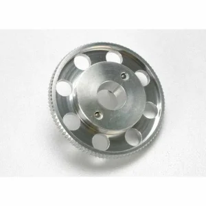 Traxxas 40mm Aluminium flywheel (larger knurled for use with starter boxes) (TRX 2.5 and TRX 2.5R) (silver-anodized)