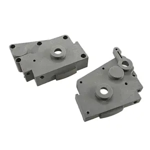 Traxxas Gearbox halves (grey) (left right)