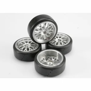 Traxxas Tires Pro-Trax on-road (medium compound with contoured inserts) (mounted and glued to part 4872 wheels) (2 left 2 right)