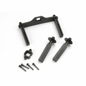 Traxxas Body mount posts front (2)/ body mount rear/ body mount screw pins (4)