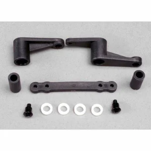 Traxxas Steering bellcranks (2)/ bellcrank bushings (5x8x2.5mm) (4)/ bellcrank post spacers (2)/ draglink/ 3x8mm shoulder screws (2)