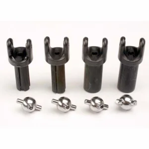 Traxxas Half shafts short (heavy duty) (external-splined (2) internal-splined (2)/ metal U-joints (4)