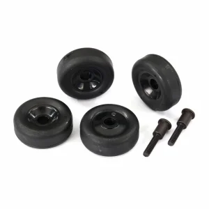 Traxxas Wheels (4)/ Axles (2) for MAXX wheelie bar