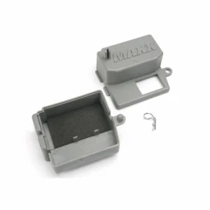 Traxxas Box receiver (upper and lower halves)/ clip (1)/ foam pad