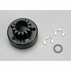 Traxxas Clutch bell (14-tooth)/5x8x0.5mm fiber washer (2)/ 5mm e-clip (requires 5x10x4mm ball bearings part 4609) (1.0 metric pitch)