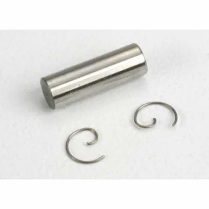 Traxxas Wrist pin/ wrist pin clips (2) (TRX 2.5 2.5R)